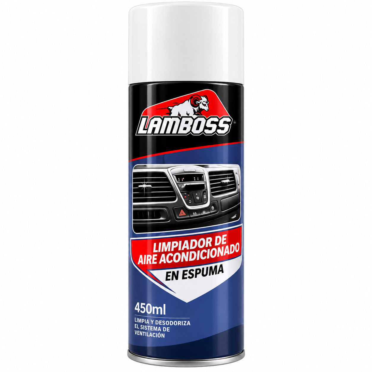 Limpiador Aire Acondicionado en Espuma 450ml LAMBOSS (Cód. 22438)