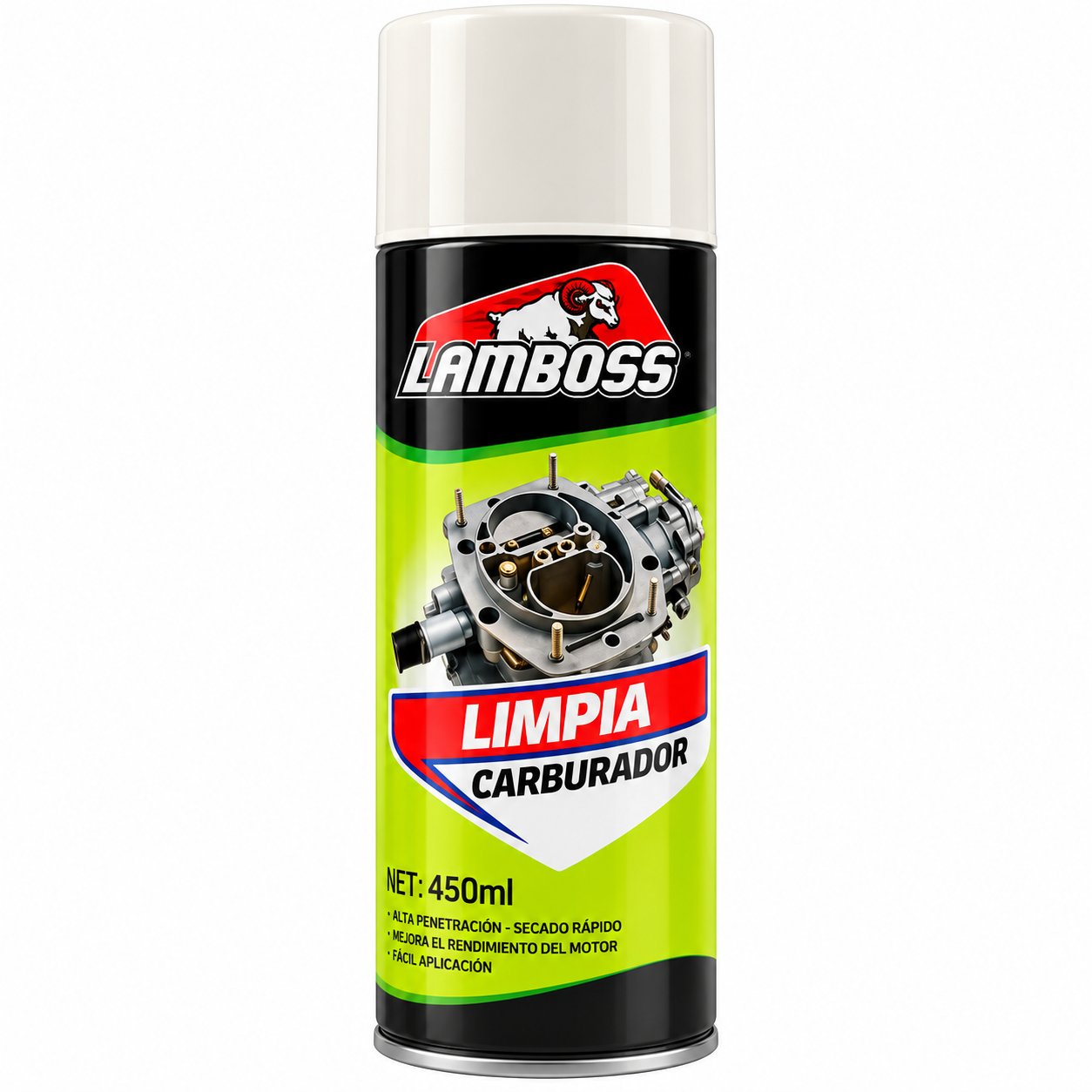 Limpia Carburador Aerosol 450ml LAMBOSS (Cód. 22670)
