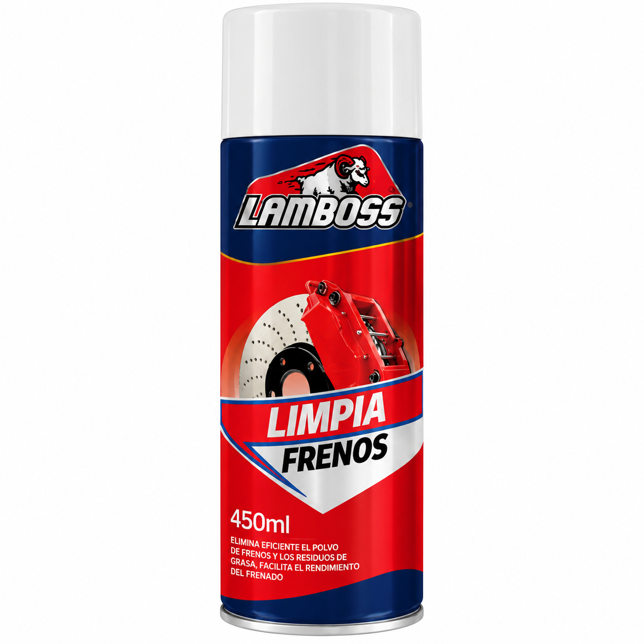 Limpia Frenos y Desengrasante Aerosol 450ml LAMBOSS (Cód. 22683)