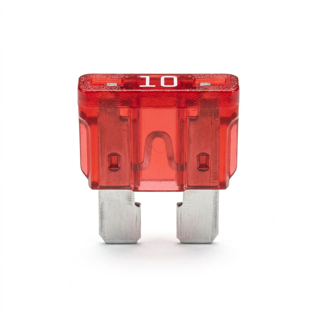 Fusible Plano Mini Automotriz 10 Amp (ATM / Rojo)